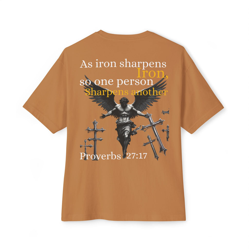 Proverbs 27:17 Unisex oversized Tee