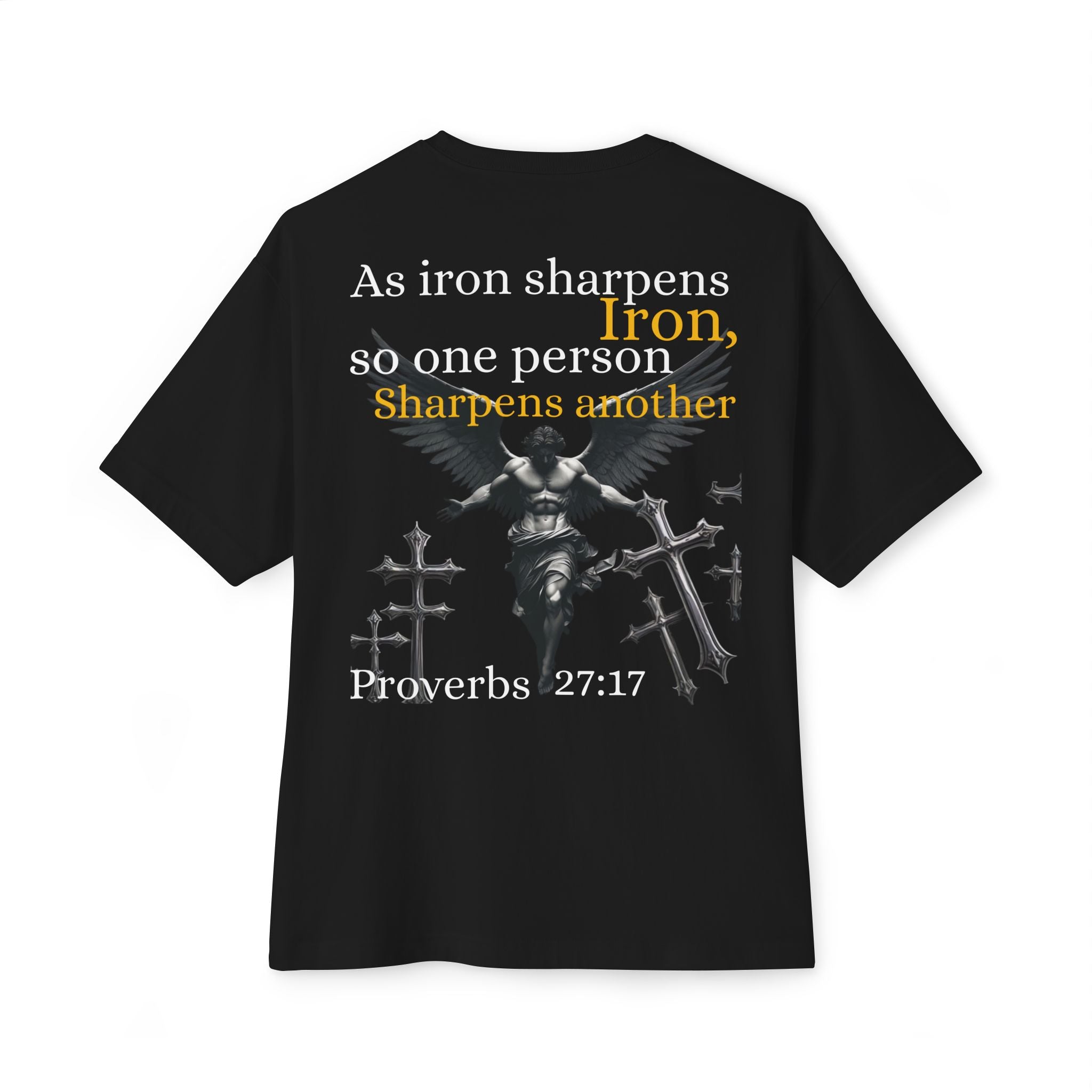Proverbs 27:17 Unisex oversized Tee